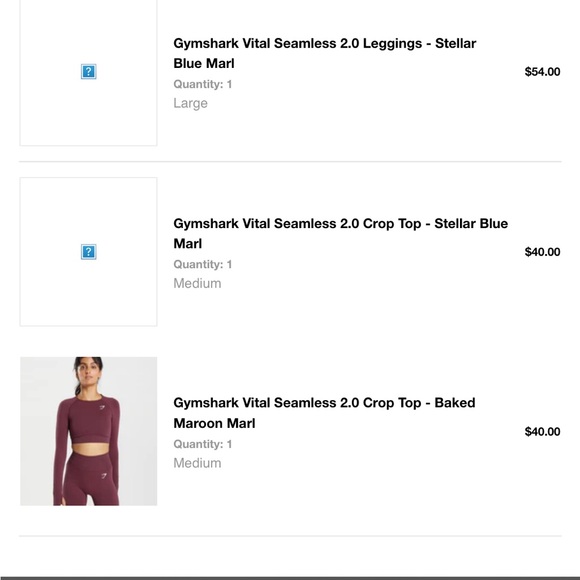 NWOT Vital seamless crop 2.0 top in baked maroon marble ( discontinued) - Picture 5 of 5